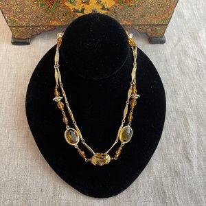 Vintage inspired Austrian crystal necklace
